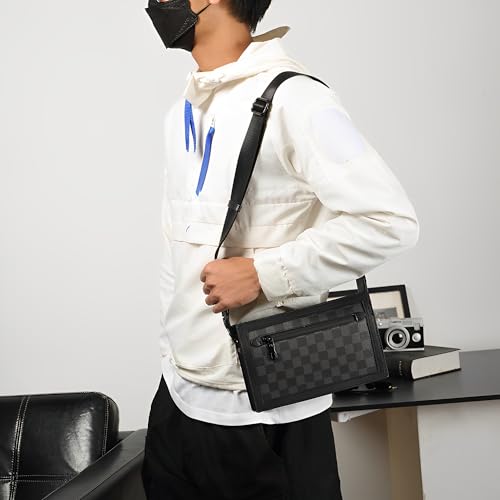 Skycare Men's Leather Chest Bag, Fashionable and Trendy Shoulder Bag, Crossbody Bag, Sling Bag, Bike Backpack.