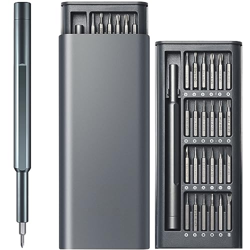 Anspect Precision Screwdriver Set, 24 in 1 Mini Screwdriver, Magnetic Driver Bits Set, Set, S2 Alloy Steel Pocket Manual Screwdriver Tool Set, Repair Tool Kit