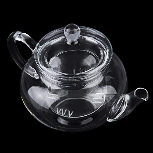 B.L.A. Transparent Teapot Heat Resistant Glass Teapot With Infuser Coffee Flower Tea Leaf Herbal Pot 250ml Durable