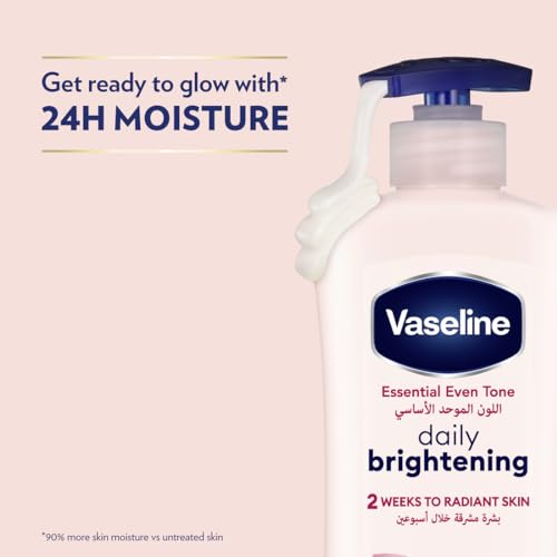 Vaseline Even Tone Body Lotion Daily Brightening, 2 x 400ml