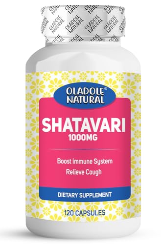 Oladole Natural Shatavari Supplement - 1000mg (120 Capsules) | Improve Hormonal Balance, Women's Reproductive Health, Immune & Inflammatory Support, Mental Clarity | Non-GMO, Gluten Free
