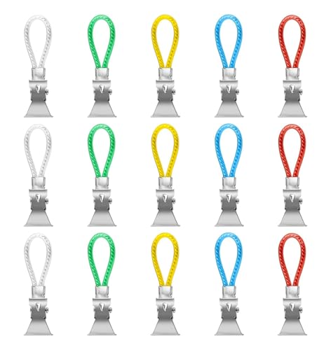 Rayyan Towels Clip, Beach Towel Hanging Clips, Laundry Small Decorative ClothespinsTowel Clothesline Clip, Towel Clips Mini Clothes Pin Tea Towel Rack for Kitchen(Pack of 15)