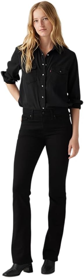 Womens 315 Shaping Boot Jeans - Black