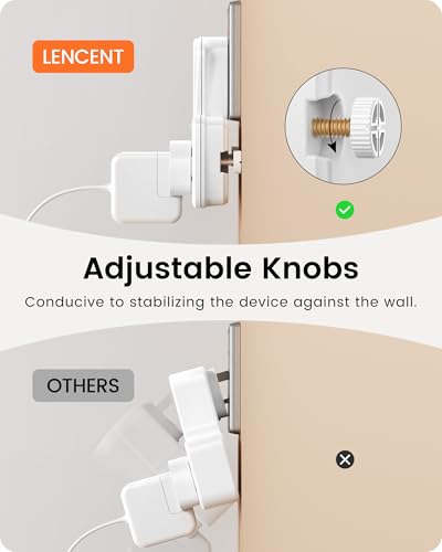 LENCENT Multi Plug Extension Socket, 3 Way Electrical Outlet Extender, Wall Charger, Universal Plug Adapter, Charging Station for Home, Office, Kitchen, Individually Switched