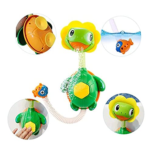 SYOSI Turtle Baby Bath Toys Spray Bathing Tub Fountain Toys for Kid Hand Shower Floating Bathtub Shower Pool Bathroom Toy for Baby Toddler Infant Kids