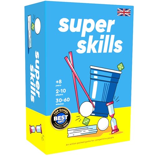 The World Game Super Skills - Action for Competitive People - Beat Your Friends at 120 Challenges - Fun Group Activity for Family Night or Party with Kids, Teen