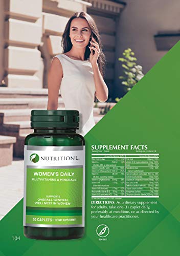 Nutritionl Women' Daily Multivitamins 30 Caplets