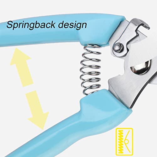 SPDTECH Curve Gardening Scissor with Sharp Stainless Steel Blade Garden Shears for Cutting Flowers Trimming Plants of Yard Florist Flower Rose Herb Hedge Bonsai and Fruits Picking (Black Handle)