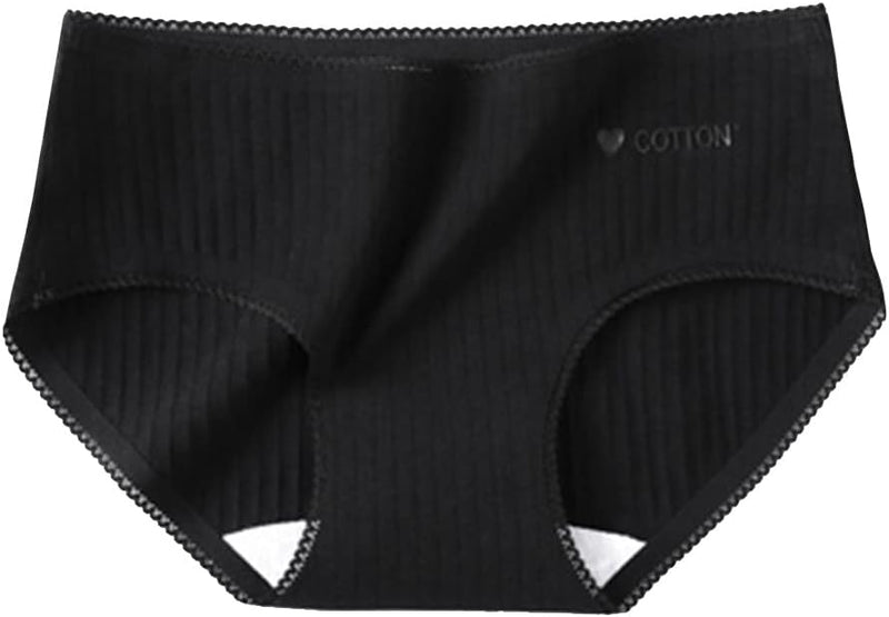 100% Cotton Underwear For Women Mid Rise Everyday Essential Brief Underwear 3 Pack Sets