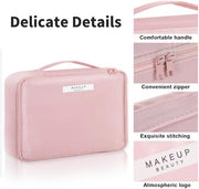 Queboom Travel Makeup Bag Cosmetic Bag Makeup Bag Toiletry bag for women and girls