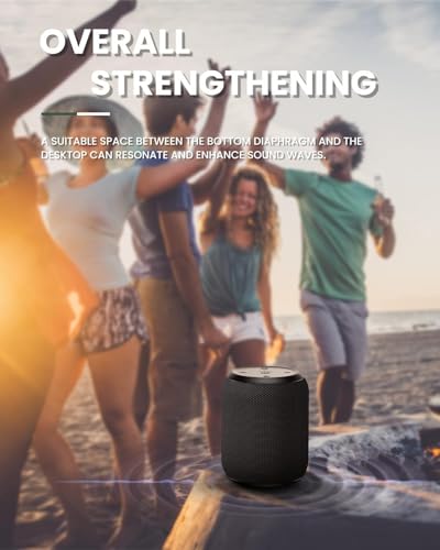 Portable Bluetooth 5.0 Speaker, Dual Pairing Wireless Mini Subwoofer with Multi-LED Light Modes, TWS, FM/TF Card/U Disk – 360° HD Surround Sound, 24H Playtime – Ideal for Travel, Camping, Party