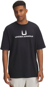 Mens UA HWT U LOGO SS SHIRT - BLACK