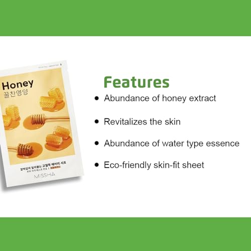 Missha Airy Fit Sheet Mask, Honey