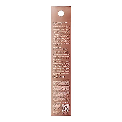 e.l.f. Halo Glow Contour Beauty Wand Liquid Contour Wand for a Naturally Shaped Look, Buildable Formula, Vegan & Cruelty Free, Light/Medium, 10 ml