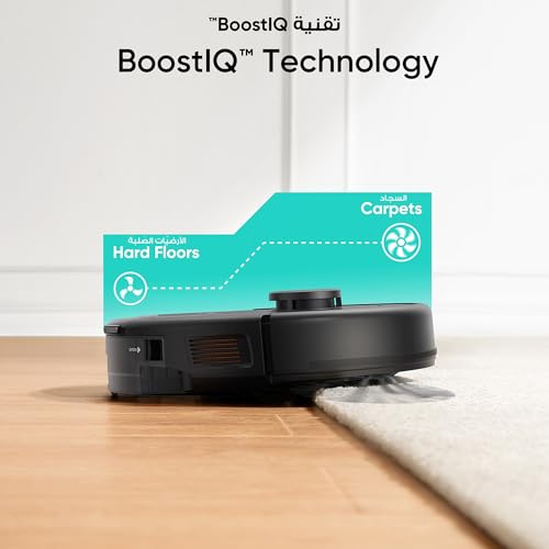 eufy L60 Hybrid Robot Vacuum Cleaner with Mop, Ultra Strong 5,000 Pa Suction to Remove Hair, Dust, iPath Laser Navigation, For Deep Floor Cleaning, Ideal for Hard Floors