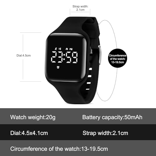 Azonee Kids Watch, Waterproof Children Wrist Watch with Silicone, Sport Watch with Fitness Tracker, Alarm Clock, Stopwatch, No App and Waterproof, Watch Gifts for Toddlers Boys Girls
