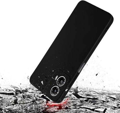 Zubitech Case for Motorola Moto G24 Cover Soft TPU Ultra-Slim Stylish Protective Cover for Motorola Moto G24 Phone Case[Drop Protection, Non-slip] - Matte Black
