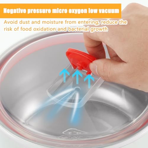 Wensdr 4 Packs Pizza Dough Proofing Box with Lids 6.5x6.5x3.15 Inches Stainless Steel Leak Resistant Containers with Lids Pizza Bread Proofing Box 1.3L