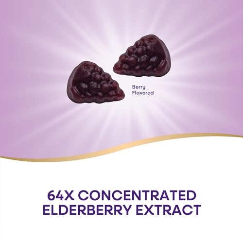 Nature'S Way SambucUS Elderberry Adult'S Immune Boost Gummies, 60 Gummies