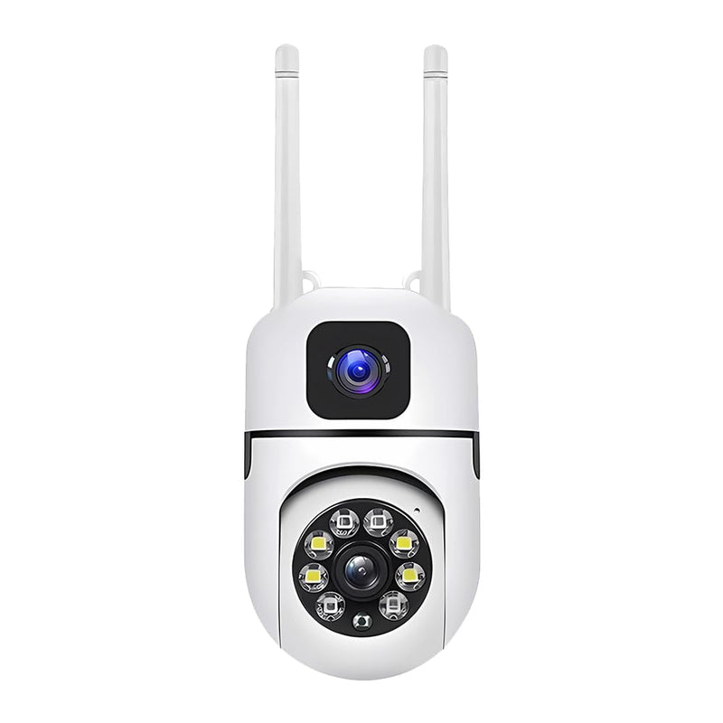 RUBO Safe Live CameraDual-Lens Indoor Camera, 2MP 360° Dual Lens Smart Security Camera, WiFi Wireless Indoor Security CameraMotion Tracking, Dual-Screen Display/Audio, Phone Alerts