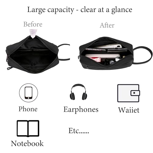 Men's Handbag Clutch Bag Large Capacity Hand bag Clutch Bag Men's Carry-all Bag with Multiple Pockets Daily Use for Men