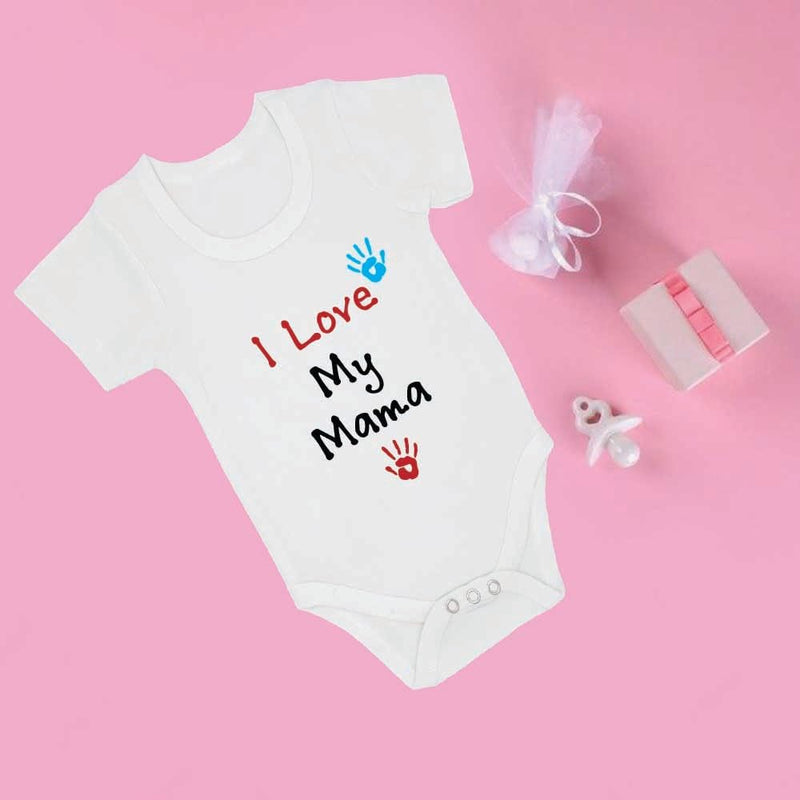 Pack of 2 Unisex Baby Romper with Mama and Papa Printed Design for Newborns,Infants, Toddlers Short Sleeve Jumpsuit Snap Closure for Easy Diaper Changes Ideal for Baby Shower