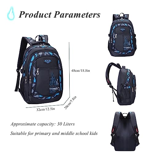 Kissun Camo Boys Backpacks for Middle School Elementary Bookbag for Kids Camouflage Boys Back Packs Camo School Bags