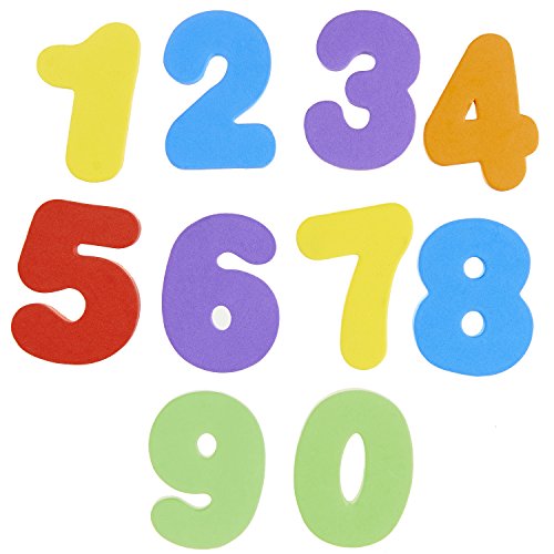 Munchkin Learn™ Bath Letters & Numbers, Bright learning stickers, great learning tool, sticks easily, reusable, infant/baby/toddler/kids, 18 Months and above, 36 pieces.