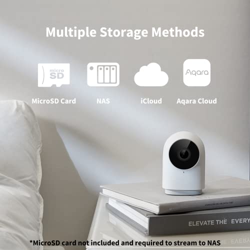 Aqara Security Camera Hub Indoor G2H Pro, 1080p HD Camera, Compatible with Apple HomeKit, Alexa, Google Assistant, Works with IFTTT - White