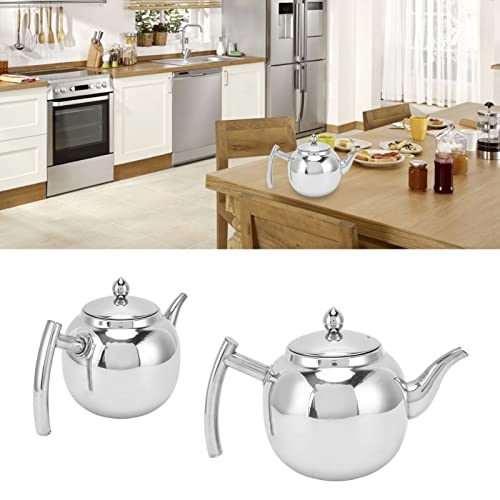 Teapot, Coffee Pot 1050 ml Stainless Steel Teapot Strainer Insert Coffee Teapot with Tea Infuser and Lid Tea Kettle for Iced Tea Maker Loose Tea All Fruits Herbal Infusion Tea Keeps Hot for a Long