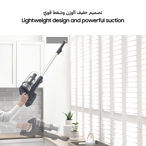 Samsung Jet 60 Cordless Stick Vacuum Cleaner with More Advanced Cleaning Performance, Violet, Light and Powerful, VS15A6031R4/SG, 1 Year Warranty (UAE version)