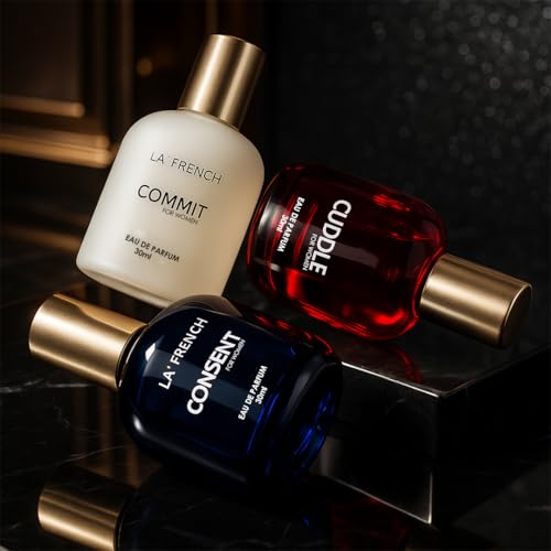 La French Perfume Gift Set for Women 3x30 ML Cuddle Commit & Consent Perfume Scent | Long Lasting EDP Fragrance Scent | Date night fragrance | Ideal Gift for Women