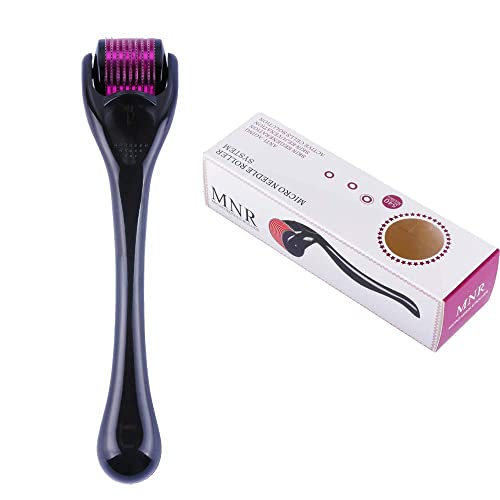 Verreal Derma Roller Hair Growth Roller, Set of 1 Titanium 540 Micro Needle Face Neck and Body 0.5mm 1mm Wrinkle Acne Scar Stretch Mark Treatment Needling