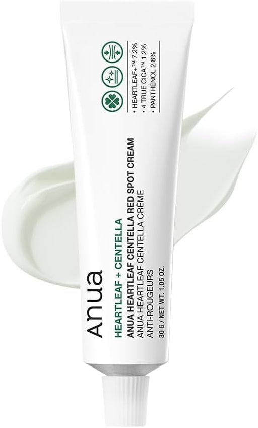 Heartleaf Centella Red Spot Cream, Hydration Face Moisturizer for Skin Relief, Niacinamide, Centella, Panthenol, Spot Treatment for sensitive skin, Non-comedogenic, Korean Skincare (30g/1.05oz)
