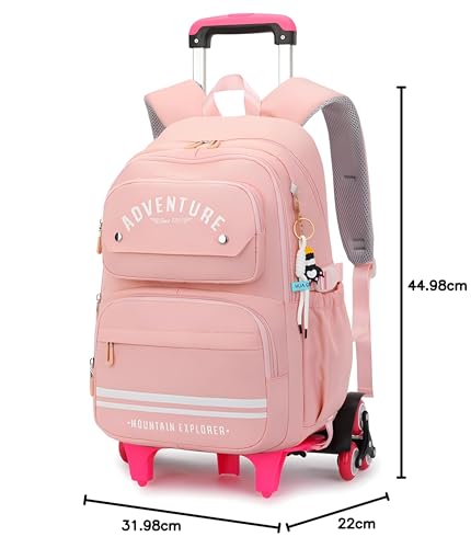 ETAISHOW girls Rolling Backpack Rolling backpack