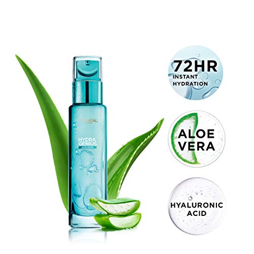 L’Oréal Paris Store Paris, Liquid Moisturiser, Hydrating For Up To 72 Hours, Hydra Genius Aloe Water, 70 ml