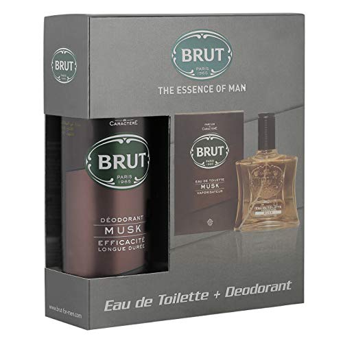 Brut Musk For Men, Eau De Toilette Perfume 100 ML + Deodorant Spray, 200 ML, Combo Pack