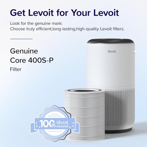 LEVOIT Core 400S Air Purifier 3-in-1 Replacement Filter, Core400S-RF, 1Pack, White