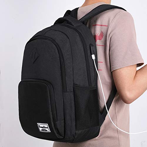 YAMTION 17.3 Inch Large Backpack for Men and Women,School Backpack for Teenager,Travel Laptop Bookbag with USB Charging port for Business Work College Travel Trip