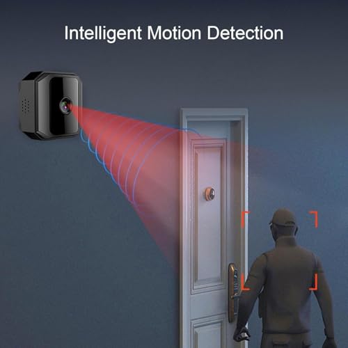 Wireless Security Camera for Home, Cordless HD Night Vision WiFi Camera with Mobile Remote Viewing, Motion Detection & Cloud Storage - No Drill Installation Indoor/Outdoor (-20°C~45°C)
