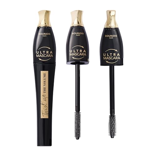 Bourjois Twist Up The Volume Mascara – Ultra Black, Lengthens, Adds Volume, Clump-free, 8ml (0.3oz)