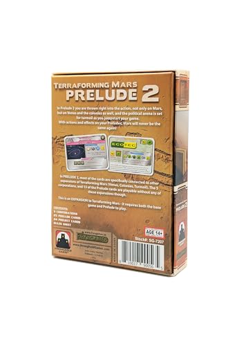 Stronghold Games - Terraforming Mars Prelude 2 - Strategy Board Game Expansion - for 1 to 5 Players and Ages 12+