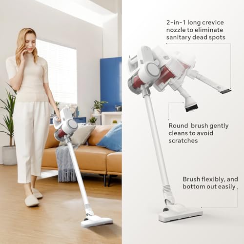 Baytion Vacuum Cleaner，Hand-Held Vacuum Cleaner with Large Suction Can for Sofa and Living Room