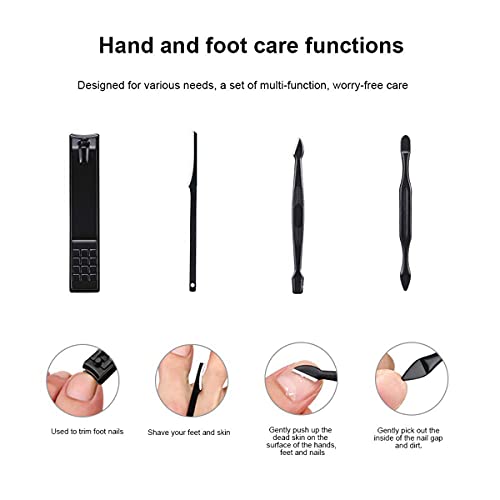 Manicure Set Nail Clippers Kit Manicure Pedicure Set, KASTWAEV 12 in 1 Stainless Steel Professional Nail Care Kit with Everything for Women and Men with Portable PU Leather Case (Blue)