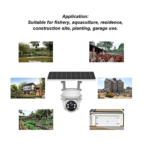 Airshi Wireless Outdoor Camera, High Definition Lens Solar Security Camera for Home Security