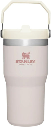 Ice Flow GO 600ml/20oz Flip Straw Wtr Btl Rose Quartz