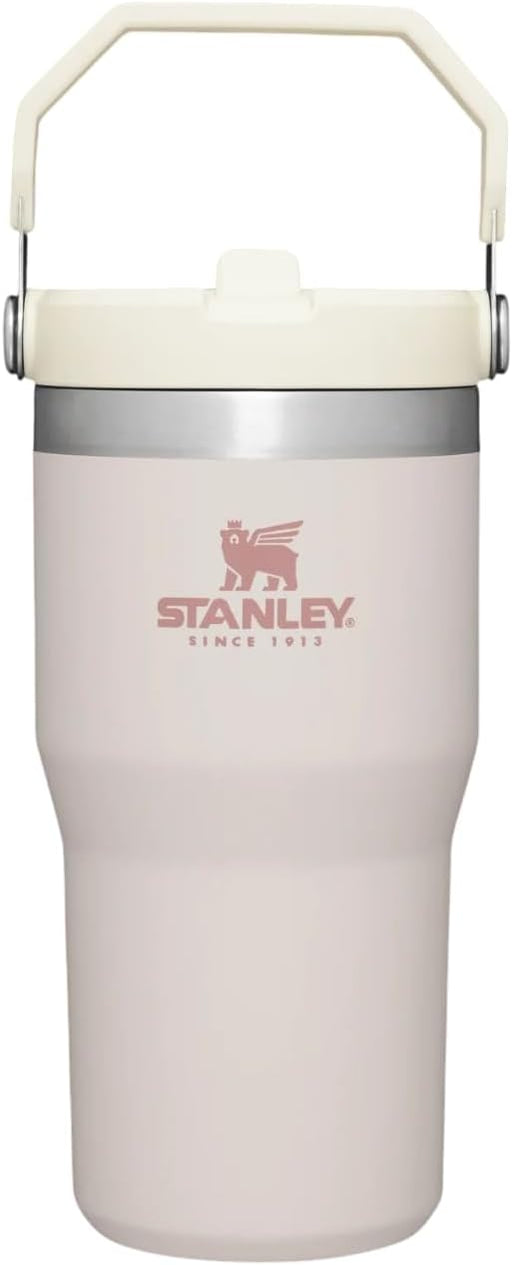 Ice Flow GO 600ml/20oz Flip Straw Wtr Btl Rose Quartz