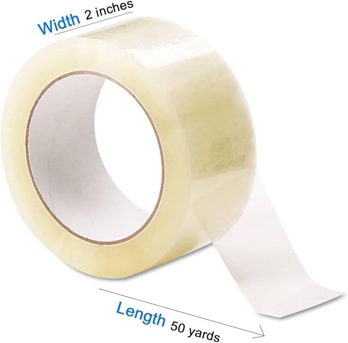 ECVV® 1 Roll Packing Tape, 2 inches x 50 yards Strong Heavy Duty Packaging Tape for Sealing Parcel Boxes, Moving Boxes Houses, Large Postal Bags, Office Supplies, Green