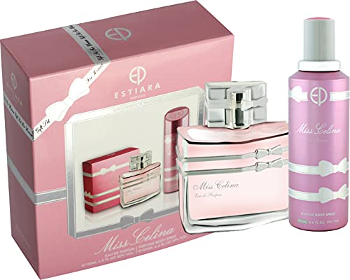 Estiara Miss Celina 2 Piece Gift Sets For Women - Eau De Parfum 100ML + 200ML Perfume Body Spray - perfume for women