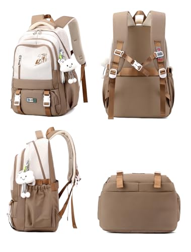 SellerFun Versatile Backpack Girls Boys Middle School Laptop Bag Water Resistant Daypack